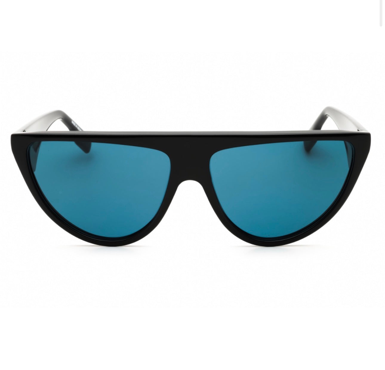 Karl Lagerfeld KL6185S 001 59mm Black Blue Green Geometric Sunglasses