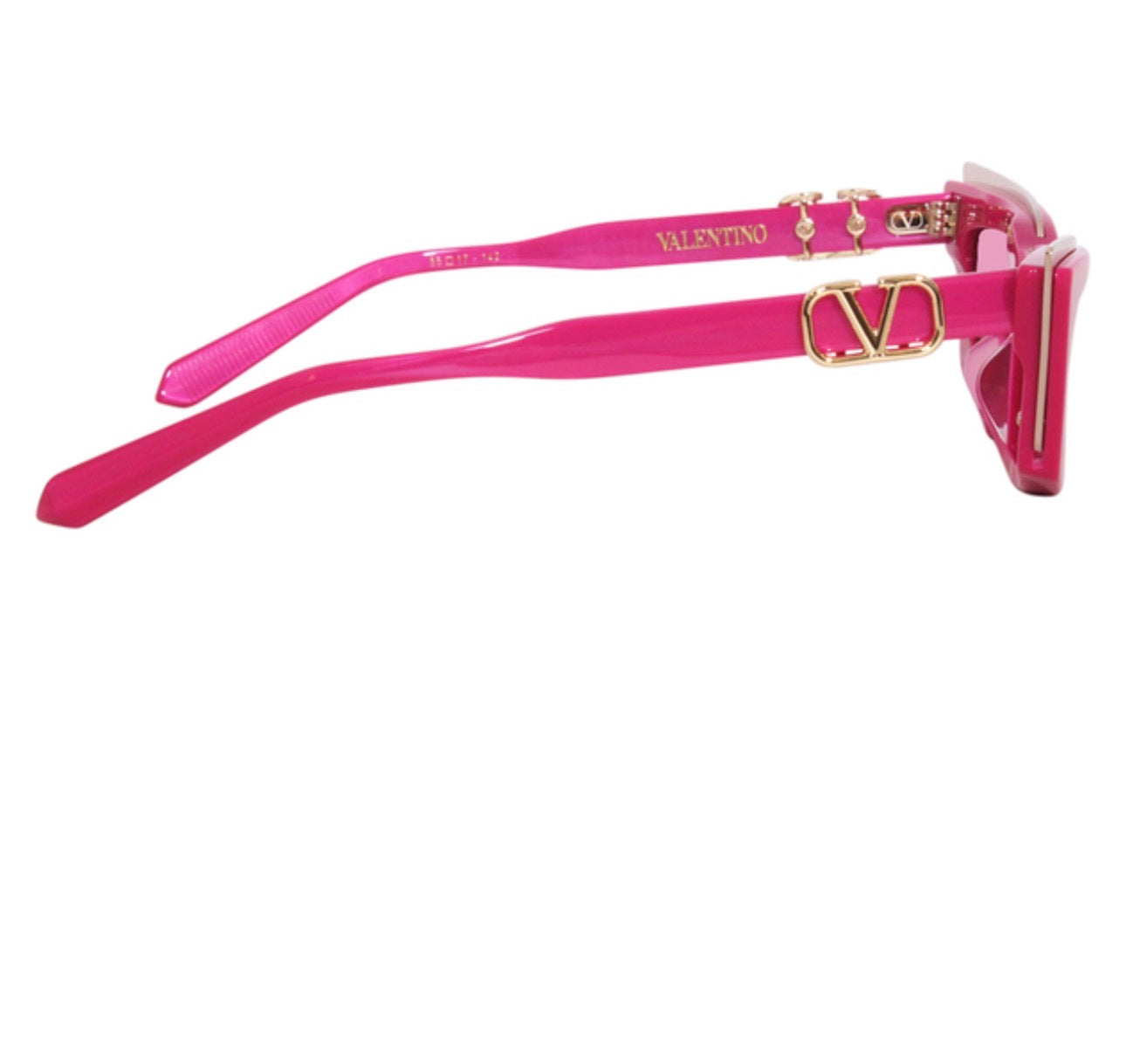 Valentino VLS-113 C 55mm Cat-Eye Sunglasses – Pink / White Gold