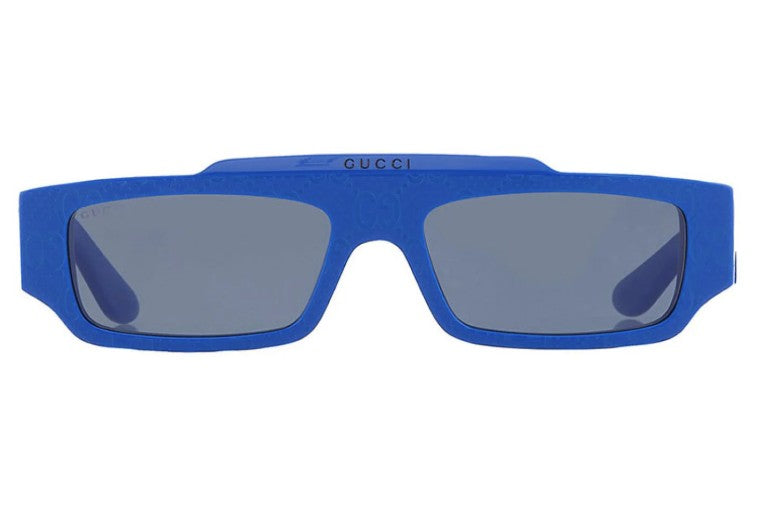 Gucci GG1592S 004 Blue GG Pattern Sunglasses – 55mm