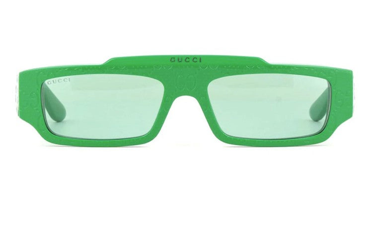 Gucci GG1592S 003 Green GG Pattern Sunglasses – 55mm