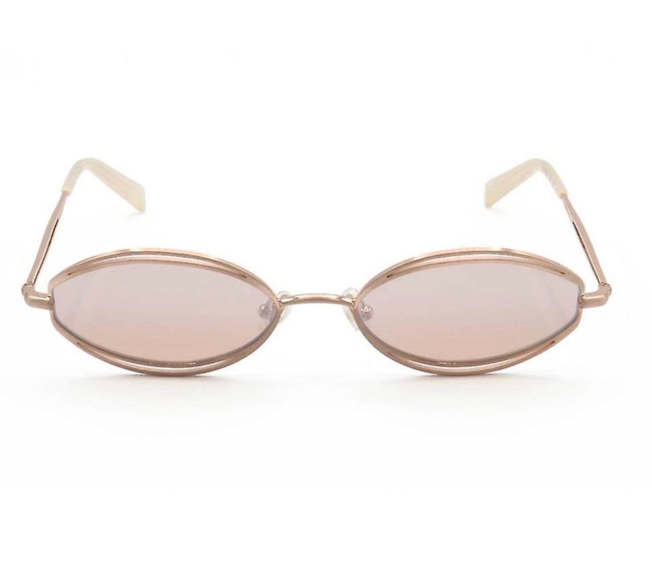 Kendall + Kylie KKS4051G Oval Sunglasses – Rose Gold / Pearl Blush (54mm)