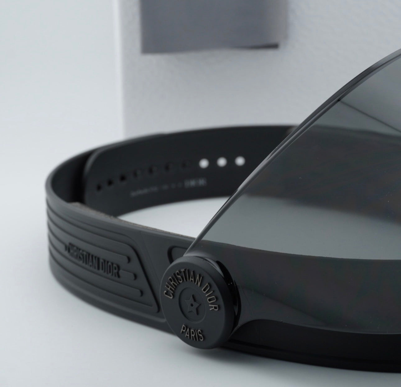 Dior DiorPacific V1U Shiny Black Visor Sunglasses