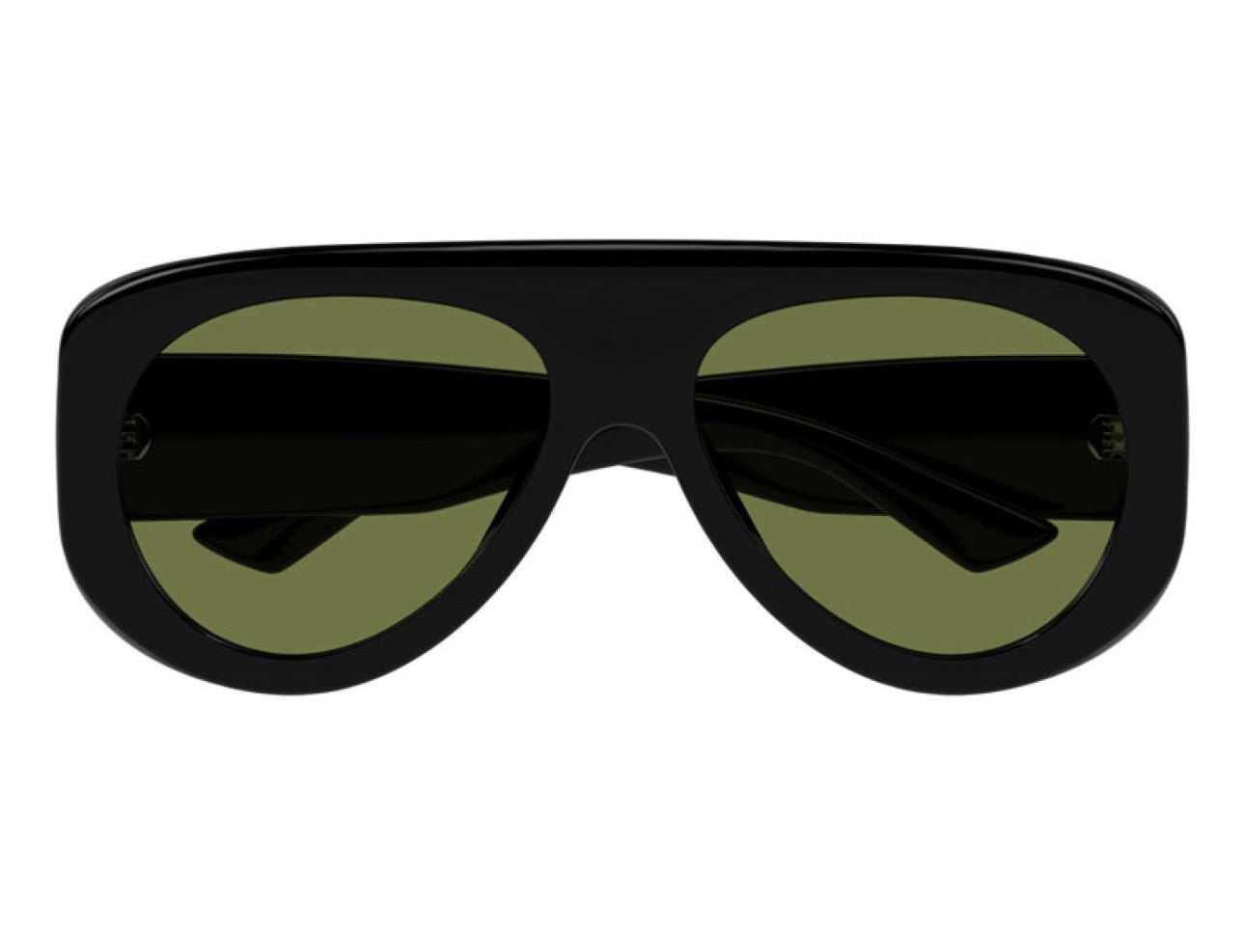 Bottega Veneta BV1362S 006 Black Green Lens Sunglasses 58mm