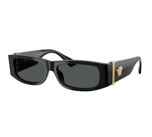 Versace VE4476U GB1/87 55mm Black Rectangle Sunglasses