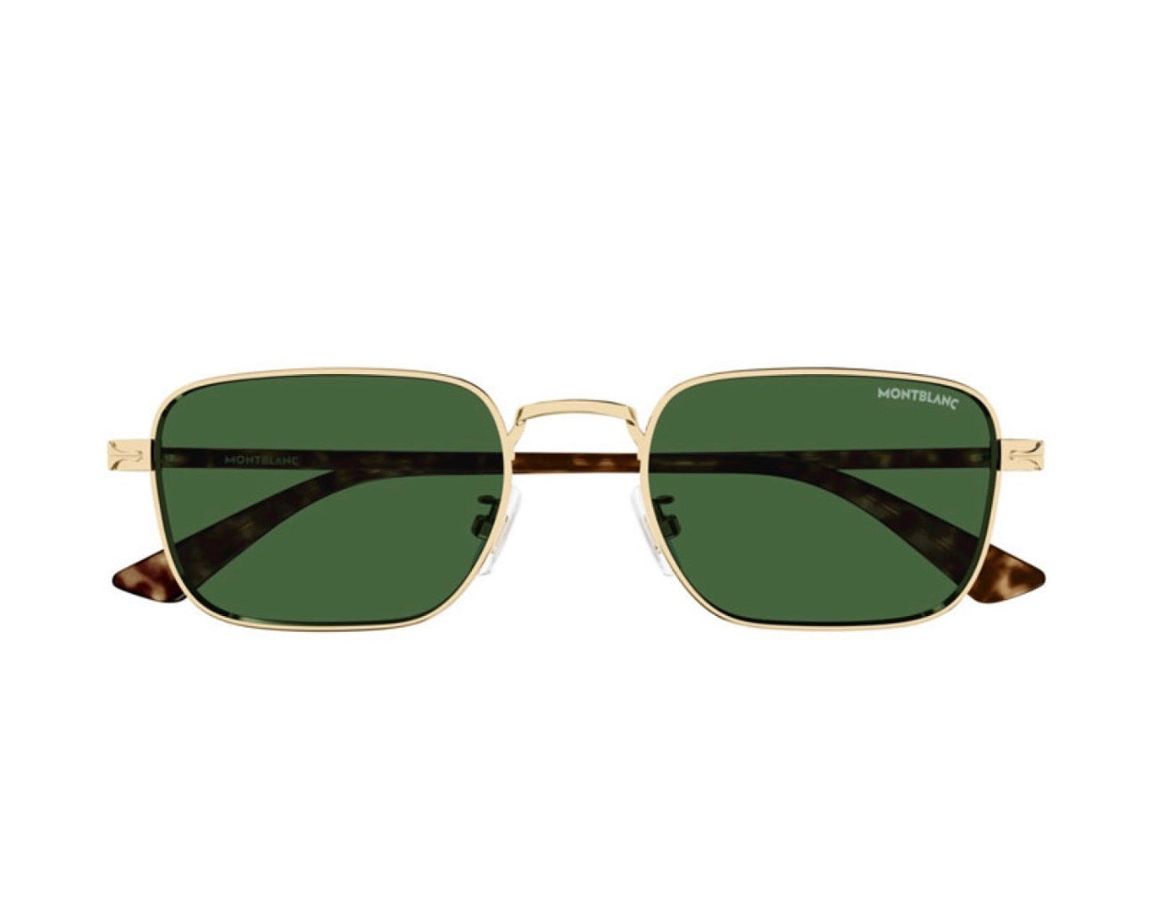 Montblanc MB0339S 002 Havana Gold Green Lens Sunglasses – 53mm