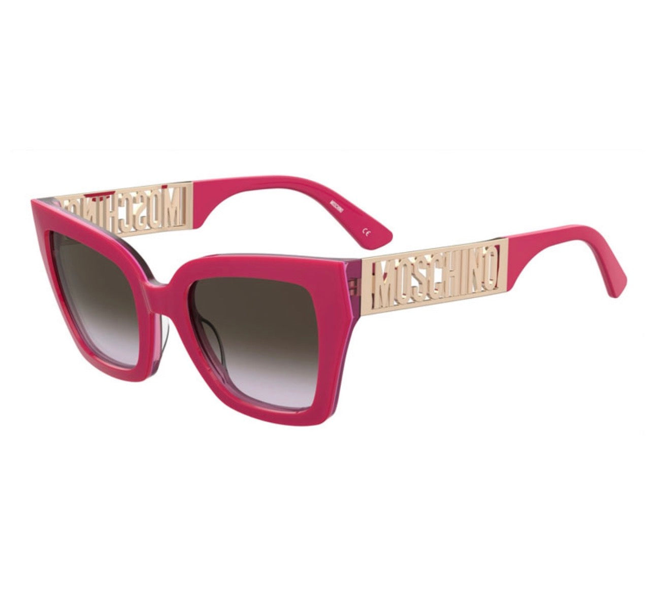 Moschino MOS161/S Fuchsia Gold Cat Eye Sunglasses 53mm