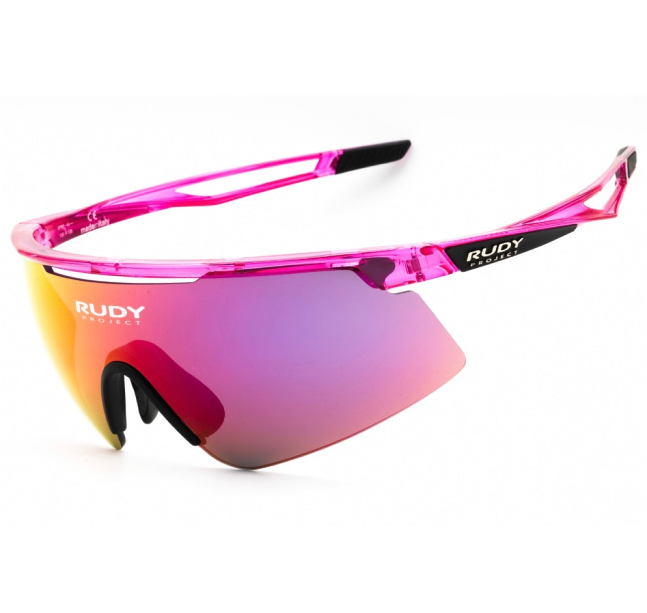 Rudy Project SP895244 RN00 Klaebo Crystal Pink Shield Sunglasses – 135mm