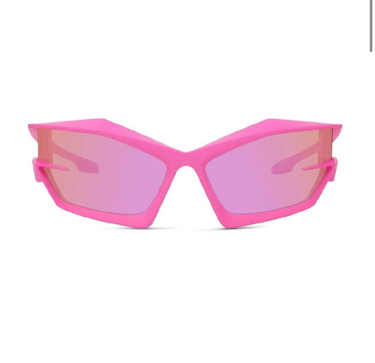 Givenchy GV40049I 73Y Geometric Shield Sunglasses – Pink Mirror (69mm)