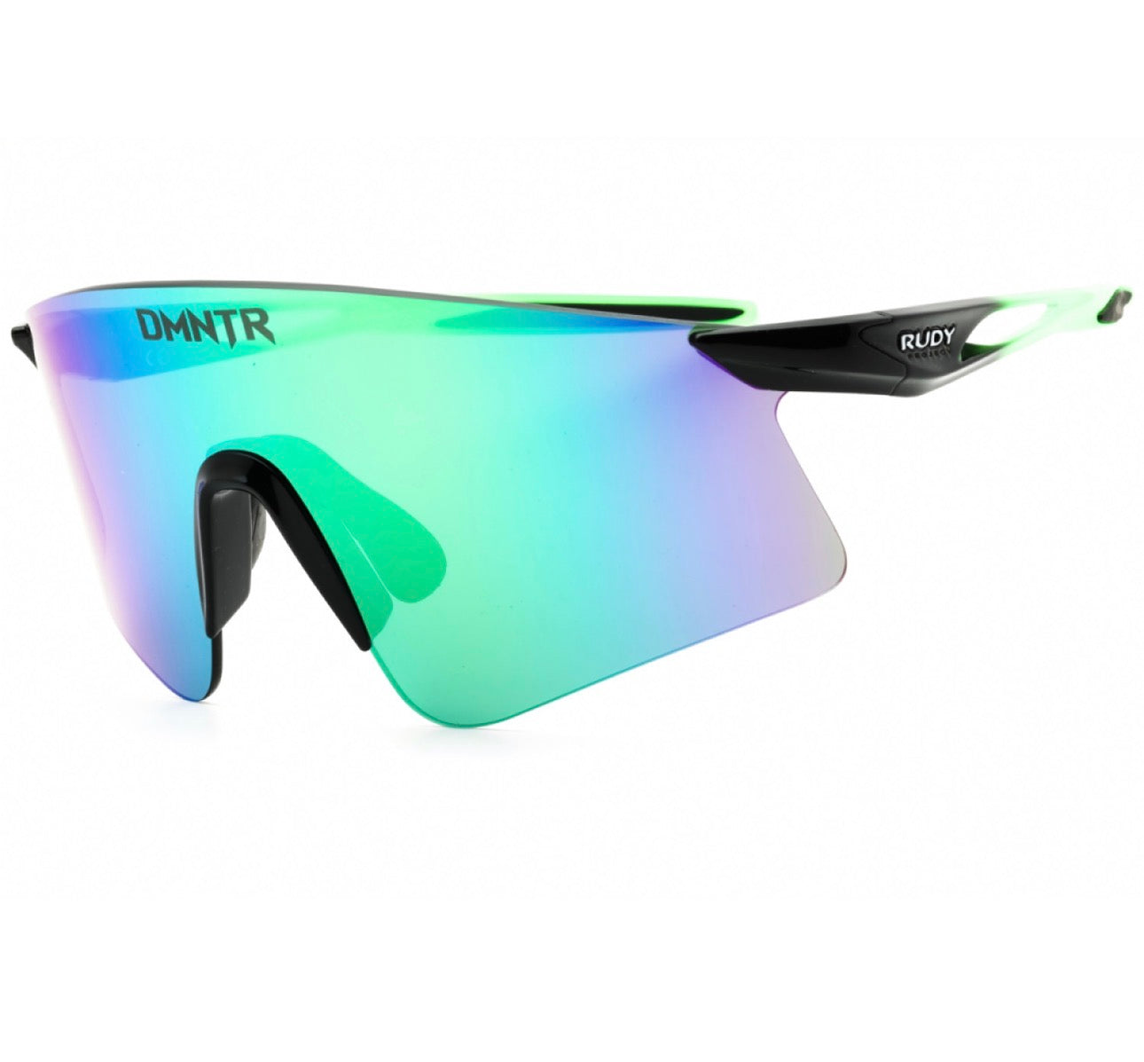 Rudy Project SP944142 0010 Shield Sunglasses – Black Fade Green Fluo / Green Mirror (150mm)