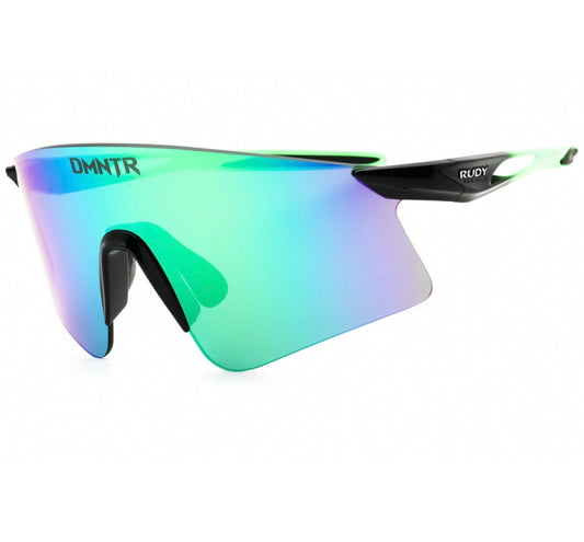 Rudy Project SP944142 0010 Shield Sunglasses – Black Fade Green Fluo / Green Mirror (150mm)