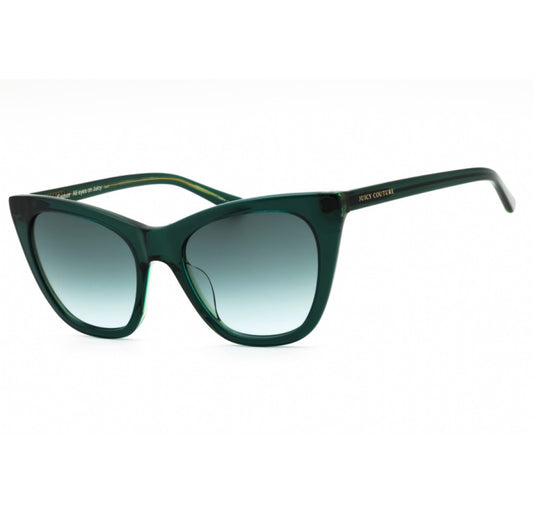 Juicy Couture JU632/G/S 000XIB 53mm Crystal Green Cat Eye Sunglasses