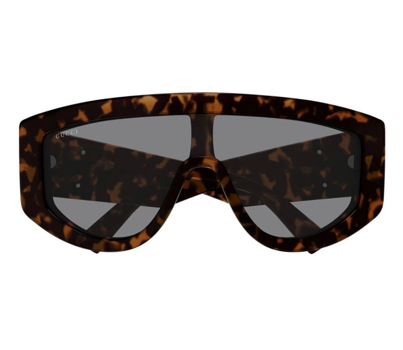 Gucci GG1950S 003 Shield Sunglasses – Dark Havana / Grey (130mm)