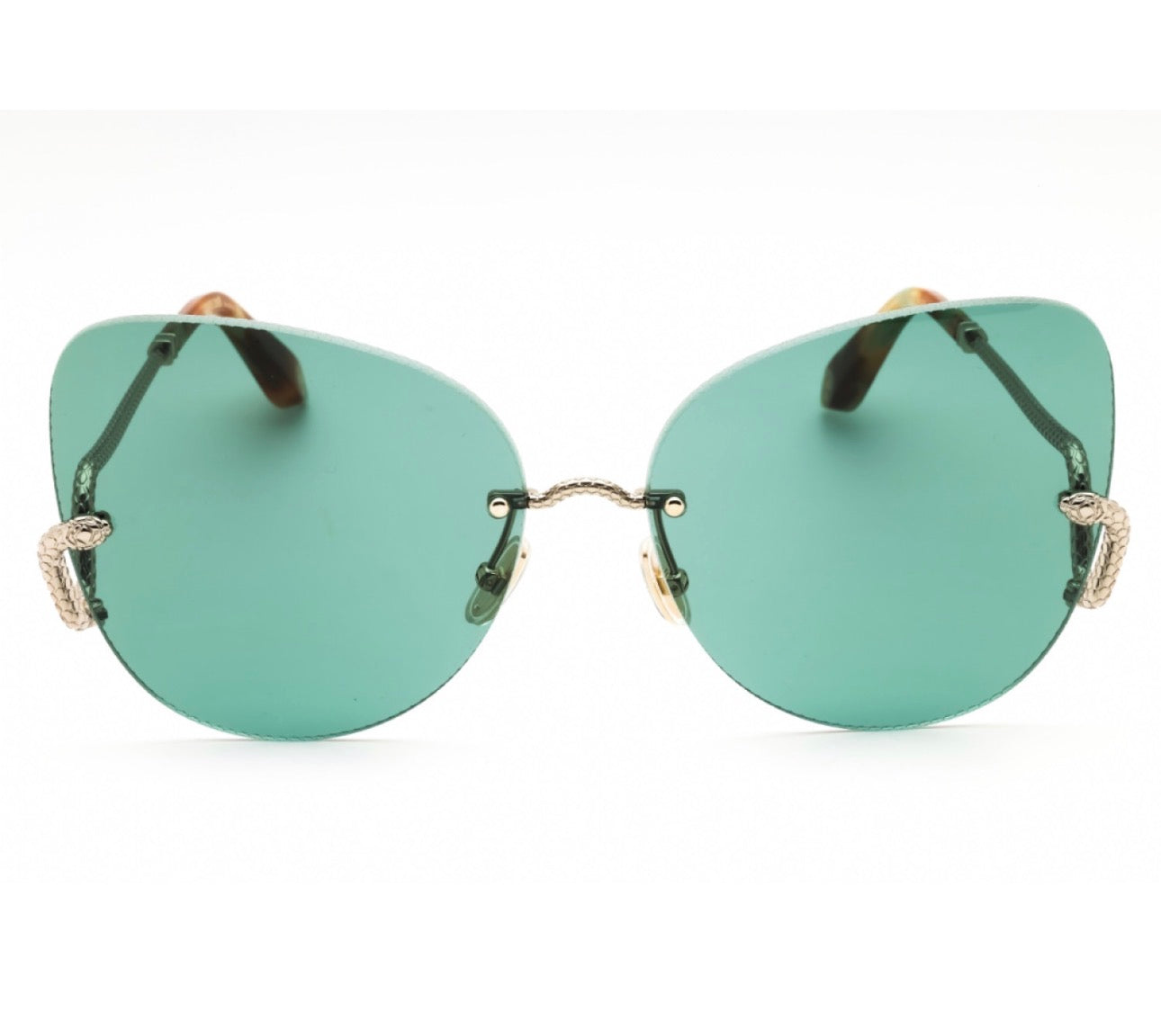 Roberto Cavalli SRC062 594Y Butterfly Rimless Sunglasses – 64mm
