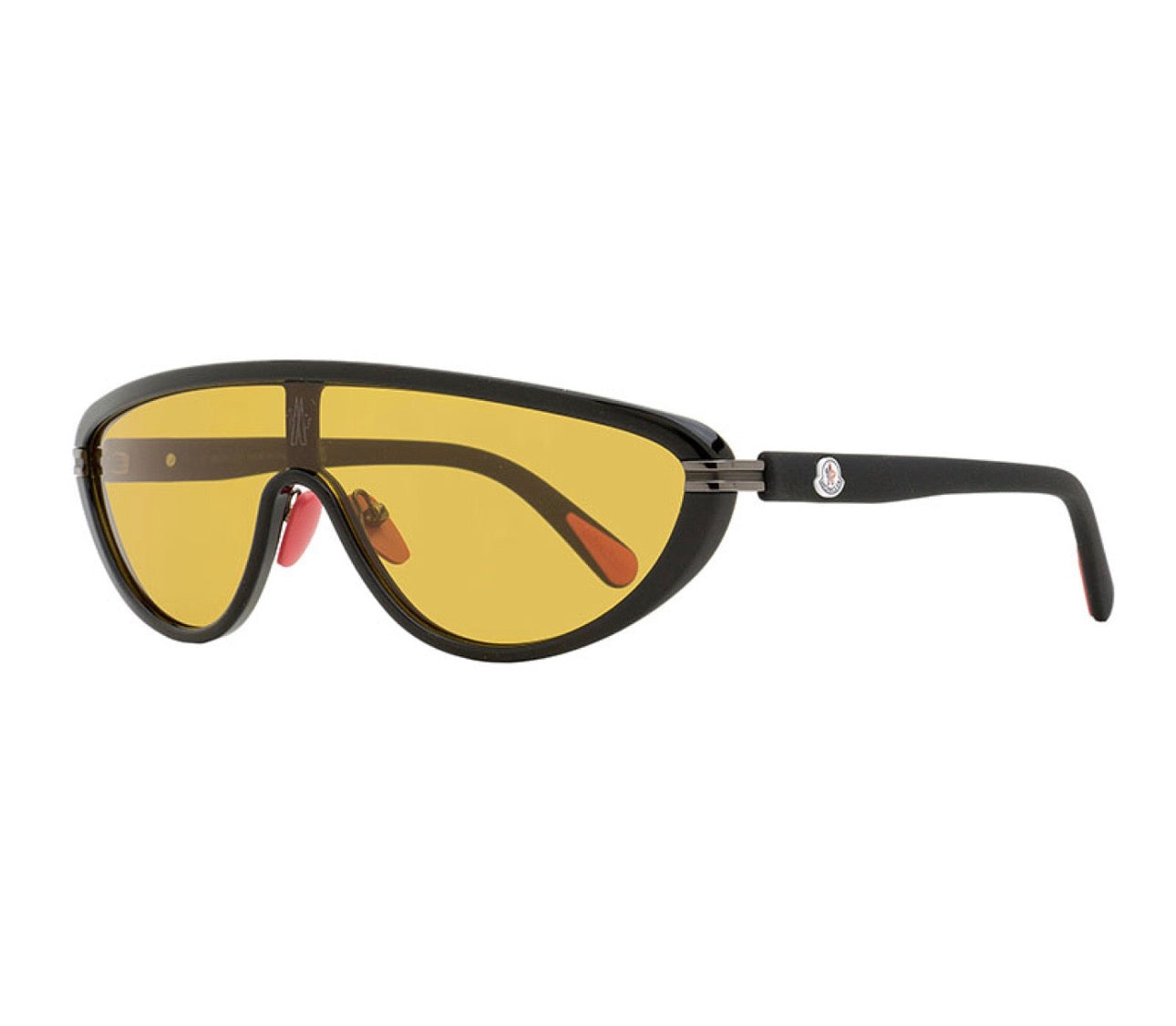 Moncler ML0239 01E – Black Frame with Yellow Lens Sunglasses