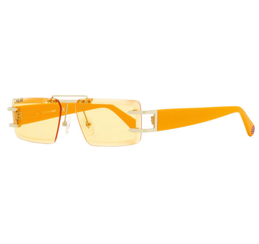 Guess GU8204 32E Rectangle Sunglasses – Gold & Orange (57mm)