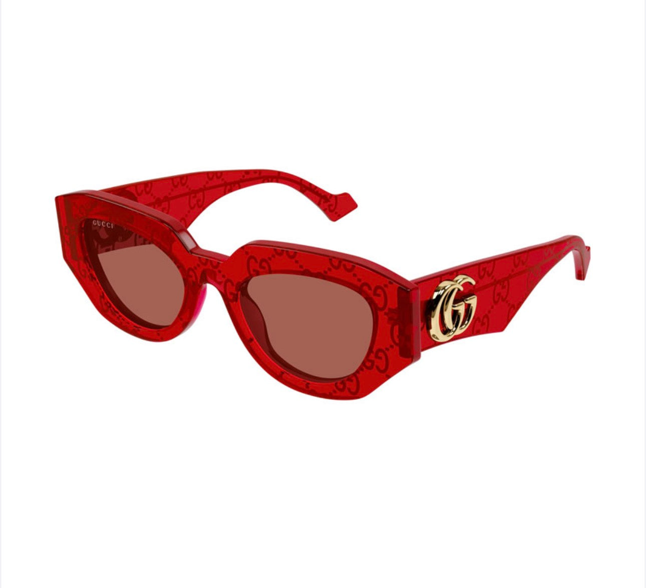 Gucci GG1421S 006 51 mm – Red Acetate Sunglasses