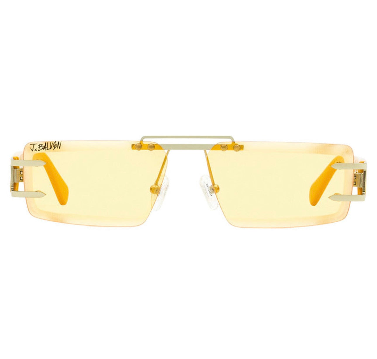 Guess GU8204 32E Rectangle Sunglasses – Gold & Orange (57mm)
