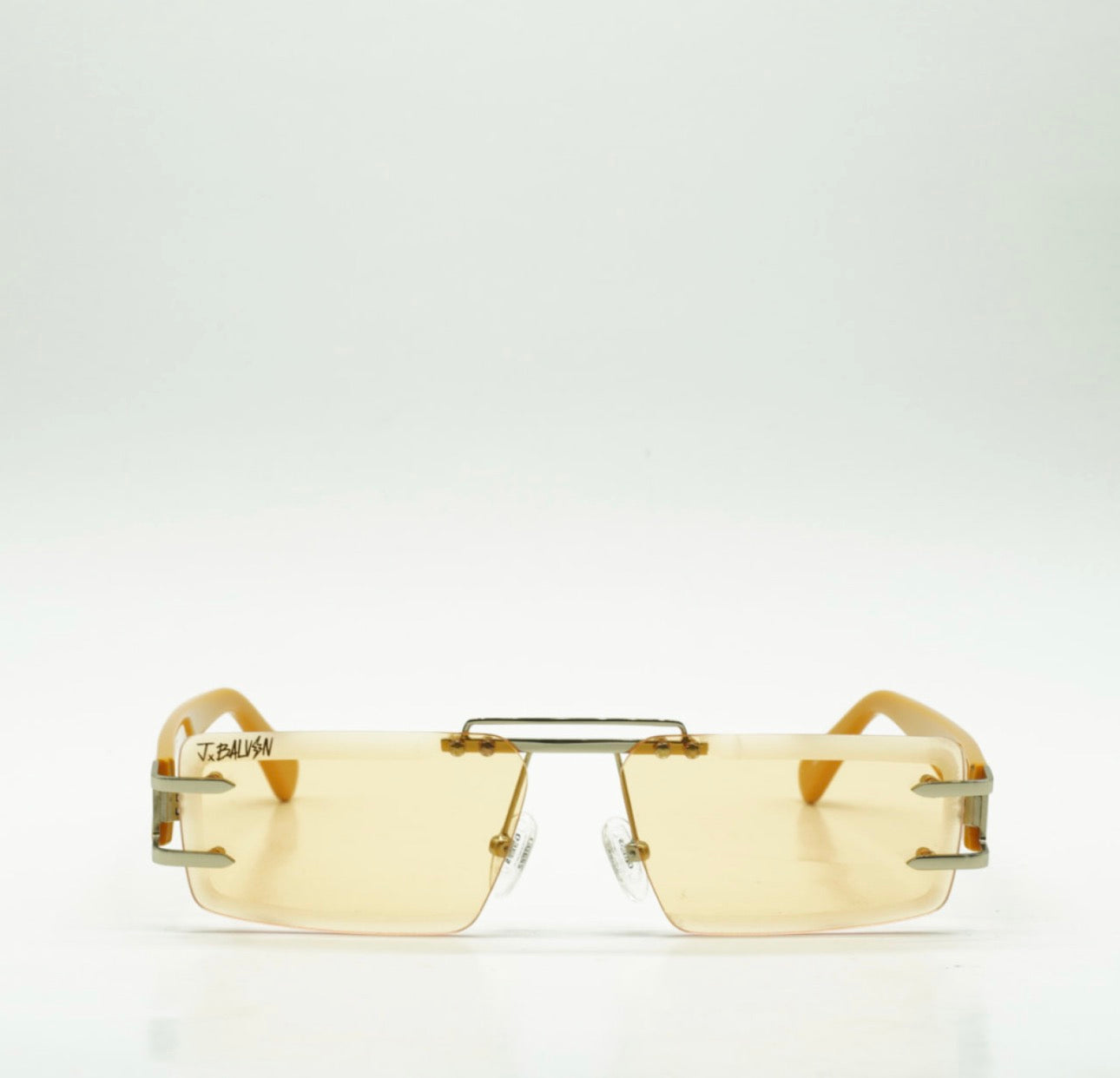 Guess GU8204 32E Rectangle Sunglasses – Gold & Orange (57mm)