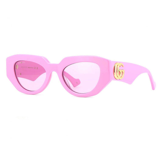 Gucci GG1421S 004 Pink Cat-Eye Sunglasses – 51mm
