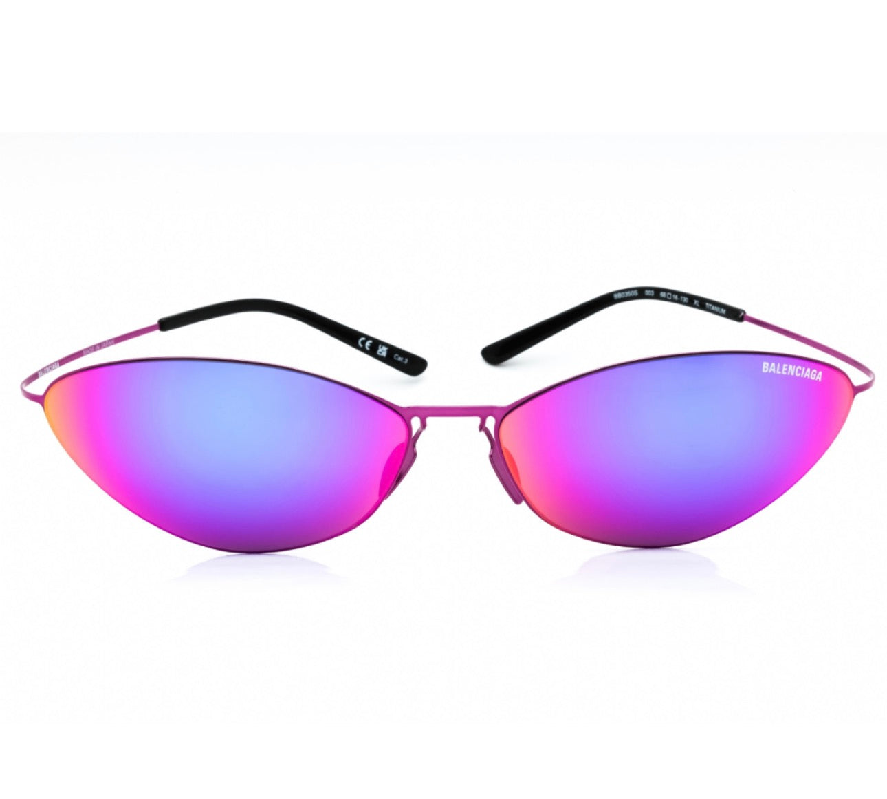 Balenciaga BB0350S 003 Cat-Eye Sunglasses – 68mm