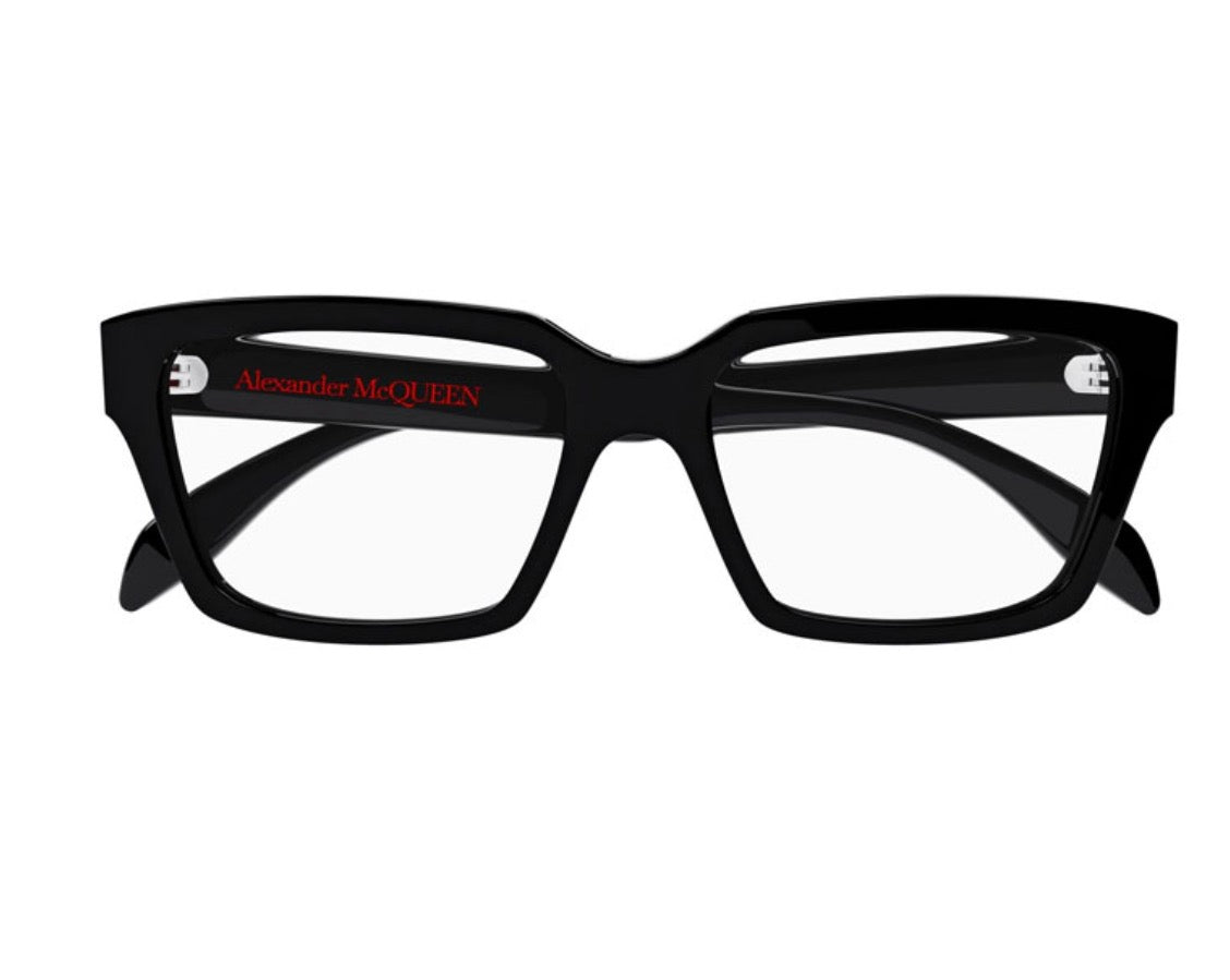 Alexander McQueen AM0332O 002 – Rectangular Optical Eyeglasses (54mm)