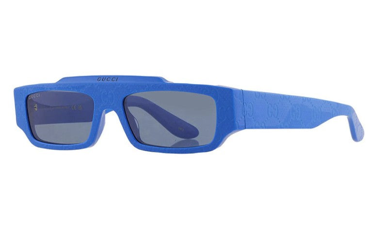 Gucci GG1592S 004 Blue GG Pattern Sunglasses – 55mm