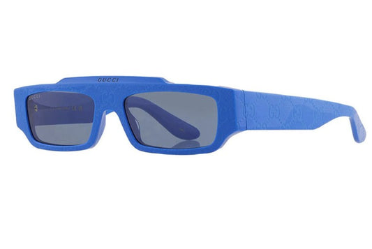 Gucci GG1592S 004 Blue GG Pattern Sunglasses – 55mm