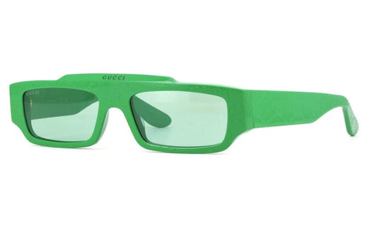 Gucci GG1592S 003 Green GG Pattern Sunglasses – 55mm