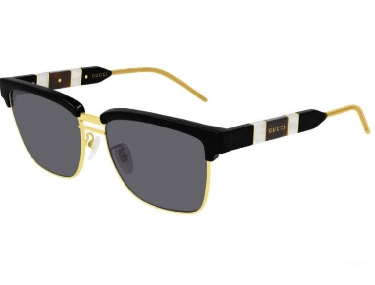 Gucci GG0603S 001 Black & Gold Sunglasses – 56mm