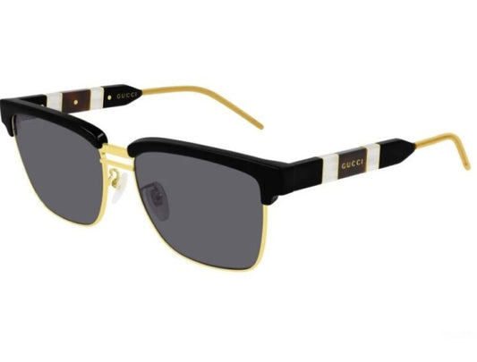 Gucci GG0603S 001 Black & Gold Sunglasses – 56mm
