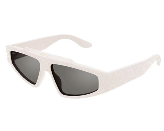 Gucci GG1591S 005 Ivory GG Pattern Sunglasses – 58mm